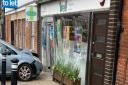 A car has crashed into a shop in Wymondham