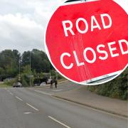The Station Road junction in Wymondham is closed for the installation of a new sewer pipe