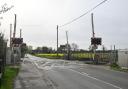 A 4x4 was seen ploughing through a level crossing near Wymondham