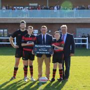 England's Tom Youngs officially opened Wymondham Rugby Club's new home at Barnard Fields Picture: CHARLOTTE HAMMOND