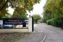 Wymondham High Academy entrance at Folly Road, Wymondham.