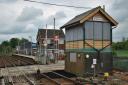 The former Spooner Row signal box which has been given to the Mid Norfolk Railway