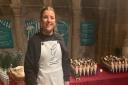 Katie Cursons, owner of Grace'n'Graze, at an event at Norwich Cathedral
