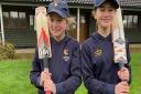 Hope Buxton and Niamh Rushton, both 11, young players at Great Melton CC. Picture: Great Melton Cricket Club.
