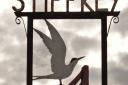Another Stiffkey village sign depicts just a tern on a fence. Picture: ANDREW TULLETT