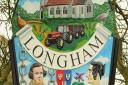 The Longham village sign. Picture: ANDREW TULLETT