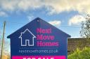 The team at Next Move Homes have launched special house-shaped 'for sale' signs, which they hope will catch people's eye