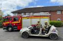 Attleborough Fire Station’s Theo Heginbotham, left, and Tony Brandon will be among the firefighters celebrating 75 years of Norfolk Fire and Rescue Service this weekend