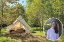 The woodland, currently used for glamping, will soon become a wedding venue