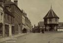 One of the postcards from the collection of Philip Standley from Wymondham. The Market Place in Wymondham.