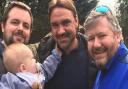 One-year-old Benjamin was thrilled to meet Norwich City manager Daniel Farke at Banham Zoo ahead of the crucial Sheffield Wednesday game. Photo: Submitted