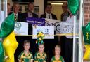 The ribbon cutting of the new clubhouse at Crusaders Rugby Club