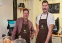 Castle Café New Buckenham owner Mark Quinton (left) and cook and baker Philip Hartley (right) Picture: Sonya Duncan