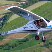 The Pipistrel Velis appeared at the Old Buckenham Airshow