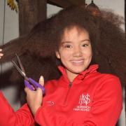 Carly Gorton, aged 10 in this photograph, pushed for The Little Princess Trust to create their first ever wig made from Afro hair.