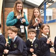 Robert Kett School in Wymondham received an anonymous donation so very child could receive a recorder. Music teacher Sammy Redding ordered over 600 recorders