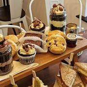 An afternoon tea for two that is on offer at Tea Re'treat, a new café that has opened in Attleborough