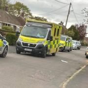 Police and ambulances are in attendance in Southcroft, Hethersett, on Saturday afternoon.
