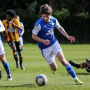 Hethersett Academy student Gabriel Overton in action for Peterborough United's academy.
