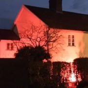 Mark Bailey's house in Attleborough will light up red to mark Armistice Day. Picture: Mark Bailey