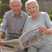Dick Fincham who was an EDP paperboy in the 1940's, has been a long term reader since then and has had it delivered to him everyday since the late 1950s. He and his wife Audrey love reading the paper everyday. Pictures: BRITTANY WOODMAN
