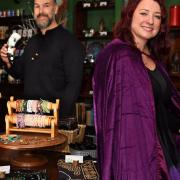 Samantha and Gary Wootton in their newly opened Elementals Magickal Emporium at Wymondham. Picture: DENISE BRADLEY