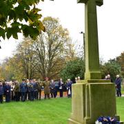 St Ethelberts Church in East Wretham hold their remembrance ceremony.