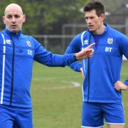 Mulbarton Wanderers first team managers Danny Self, left, and Ben Thompson Picture: Jack Owen