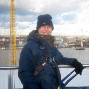 Hugh Morgan, an 84-year-old Wymondham Rotarian who climbed the o2 dome to raise funds for polio.