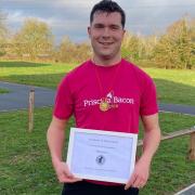 Matthew Quick ran 5km every day in 2023 to raise money for the Priscilla Bacon Hospice