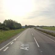 There have been reports of an obstruction on the A11 at Snetterton