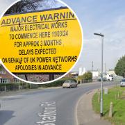 Electrical work in Attleborough is expected to last up to three months
