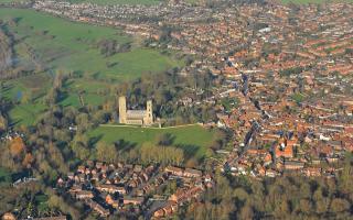 Wymondham Abbey and town . Steve Adams